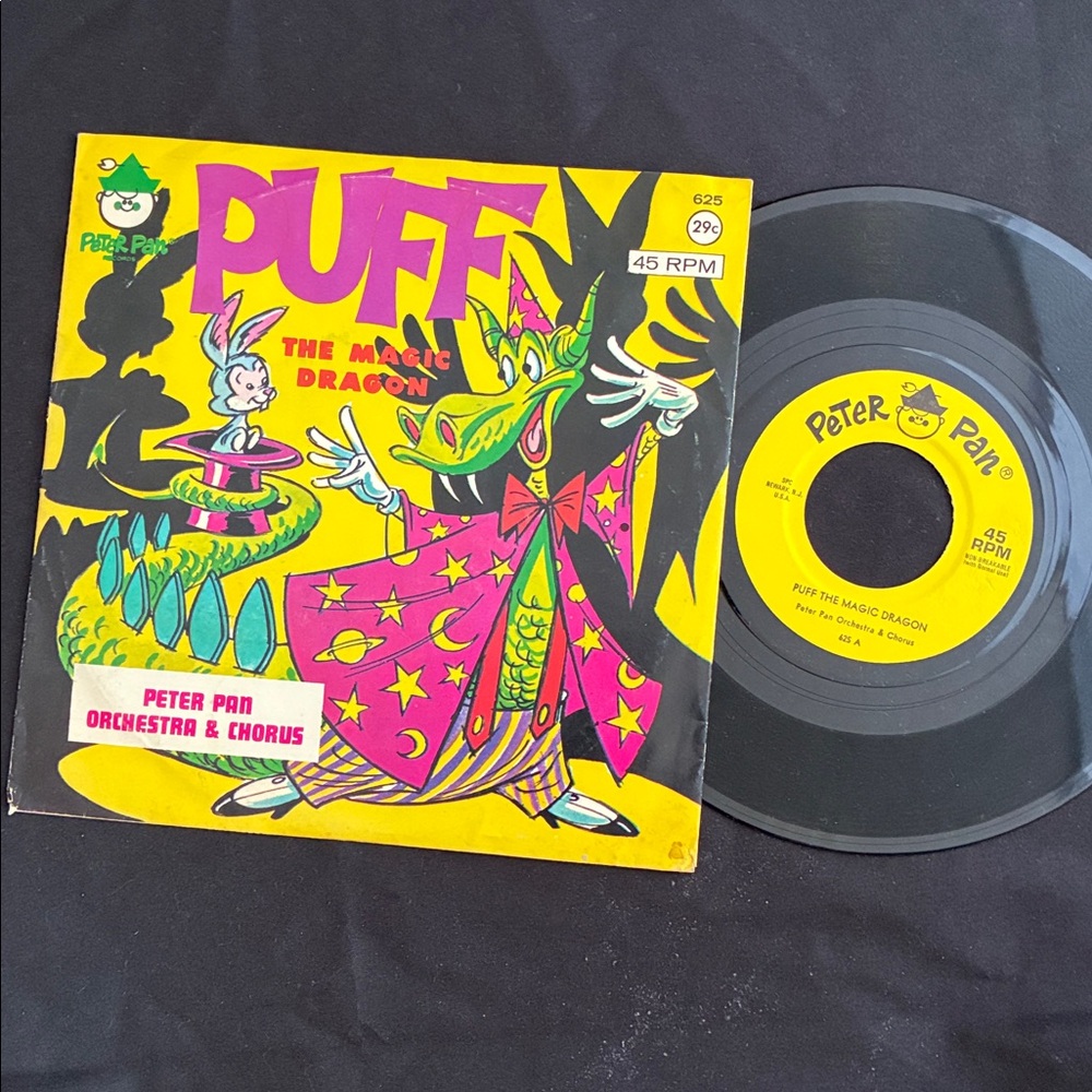 Vintage Puff the Magic Dragon Vinyl Record
